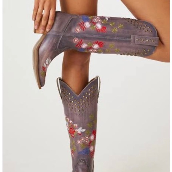 Anthropologie Dingo Poppy Western Boots - Picture 2 of 5